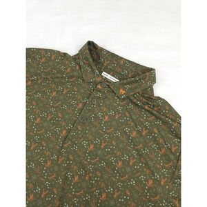 Fore Fathers Golf Polo Shirt Mens XL Green Outdoor Hunting Nature Animal